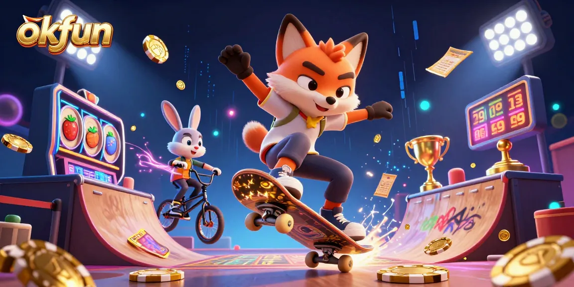 Engage your luck with okfun's vibrant casino action, featuring dynamic slot games and thrilling characters.