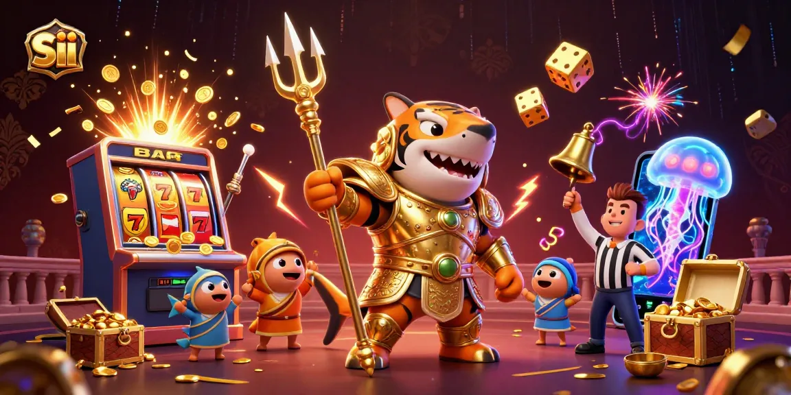 Play and win at sii casinos with thrilling slot machines and vibrant characters in an immersive casino scene.