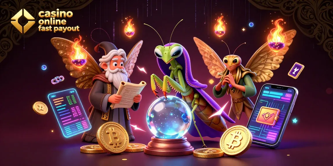 Experience thrilling action at casino online fast payout with vibrant 3D characters and crypto elements.