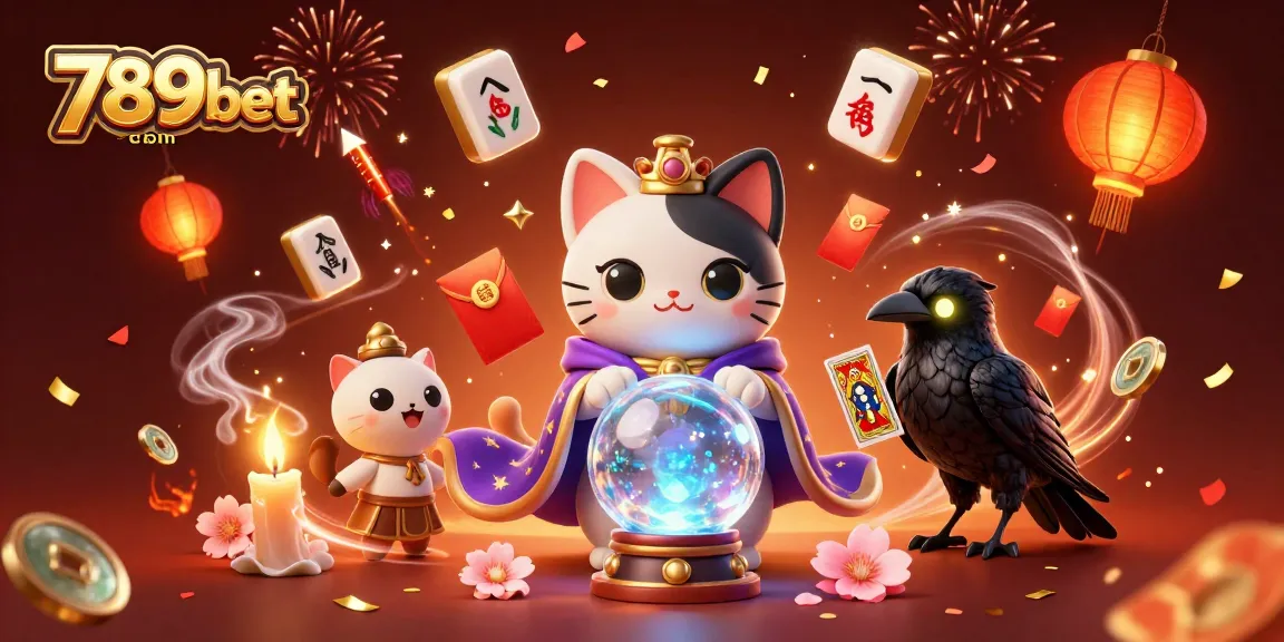 Experience thrilling games at 789bet com with mystical elements and dazzling effects in a vibrant casino scene.