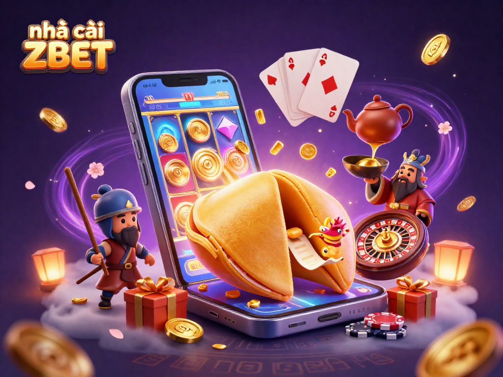 Play casino games like slots and roulette with nhà cái ZBET's engaging illustration.