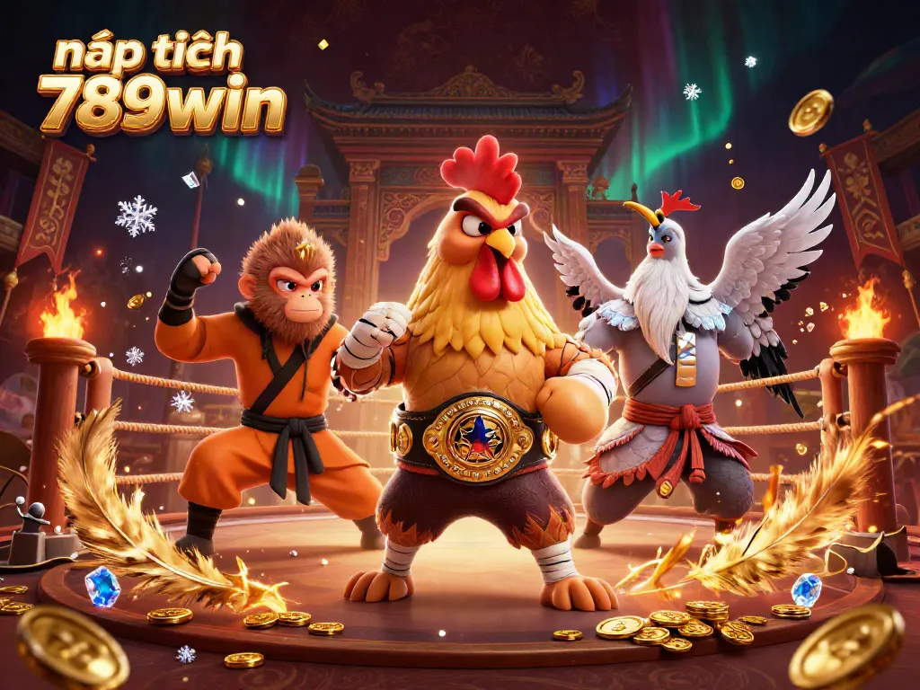 Experience exciting nạp tiền 789win in a vibrant, detailed 3D casino atmosphere with dynamic characters.