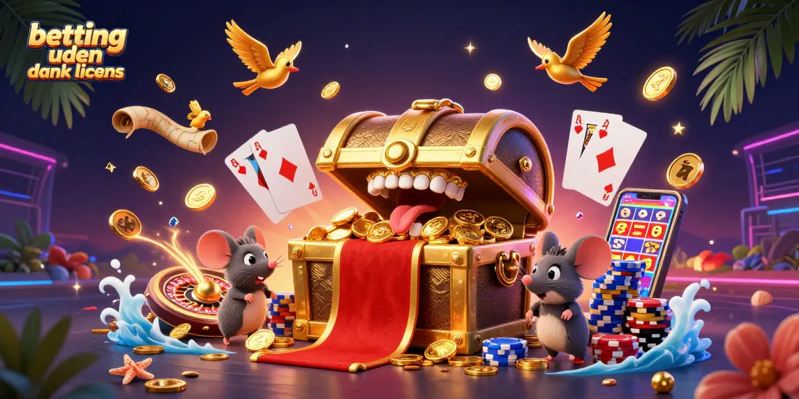 Engage in betting uden dansk licens with a vibrant 3D scene showcasing adventurers and treasures.