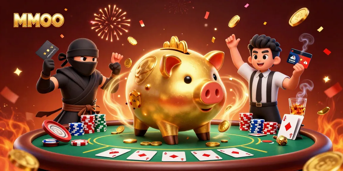 Engage with MMOO's thrilling casino experience featuring dynamic 3D characters and vibrant gameplay elements.