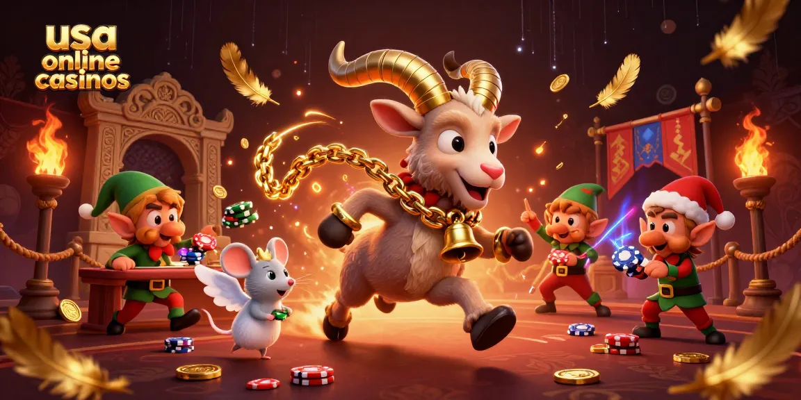 Experience thrilling gameplay at usa online casinos with 3D cartoon characters in a vibrant casino setting.