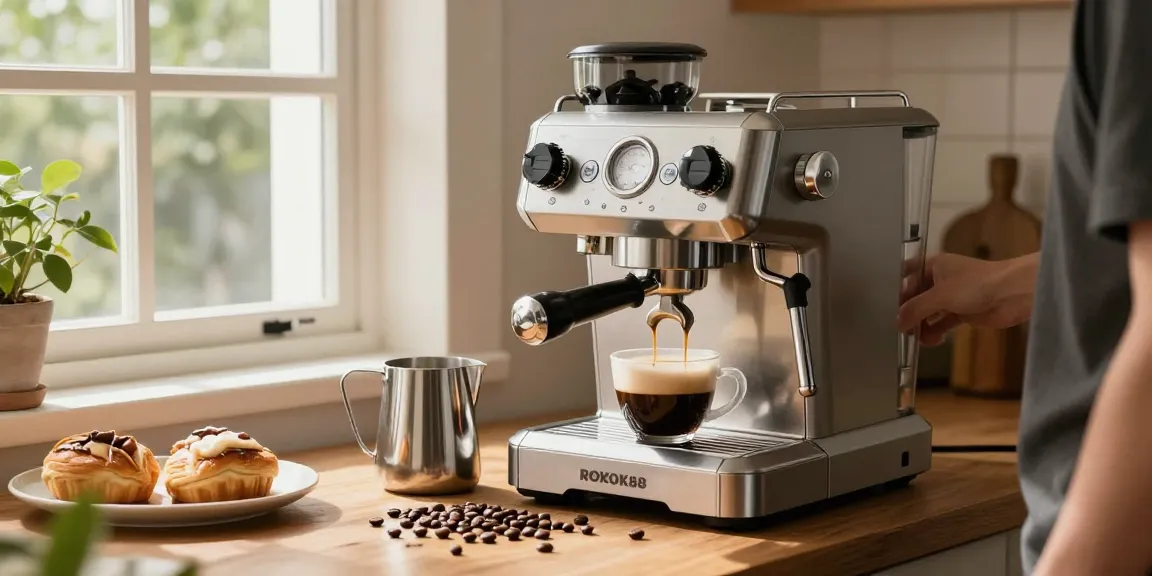 ROKOK88 login for premium espresso experience in a modern kitchen.