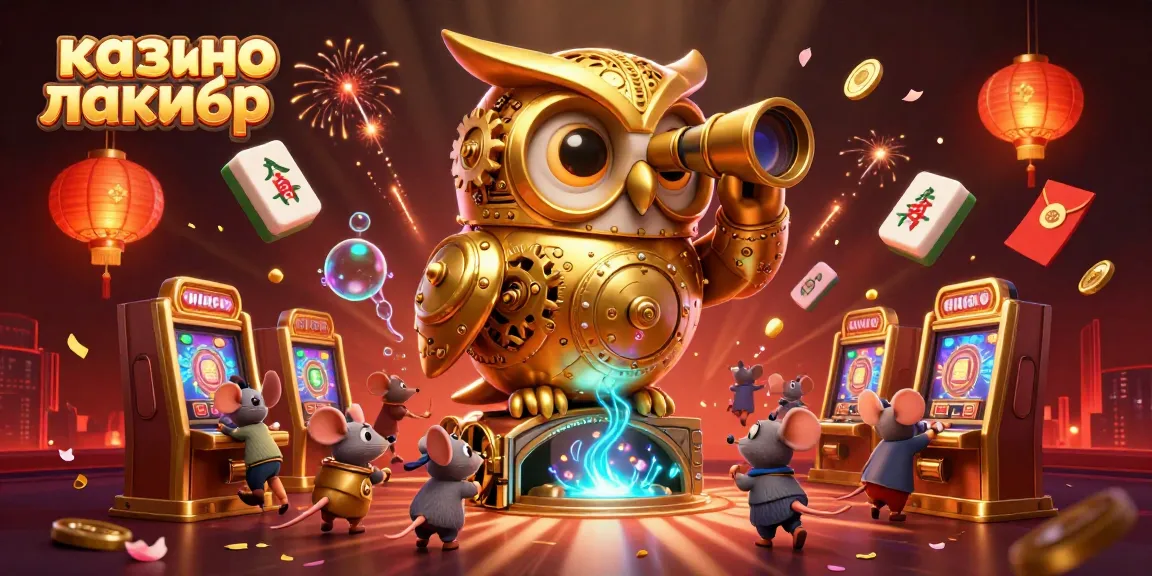 Experience the thrill at казино лакибир with a vibrant 3D scene full of winning elements and excitement.