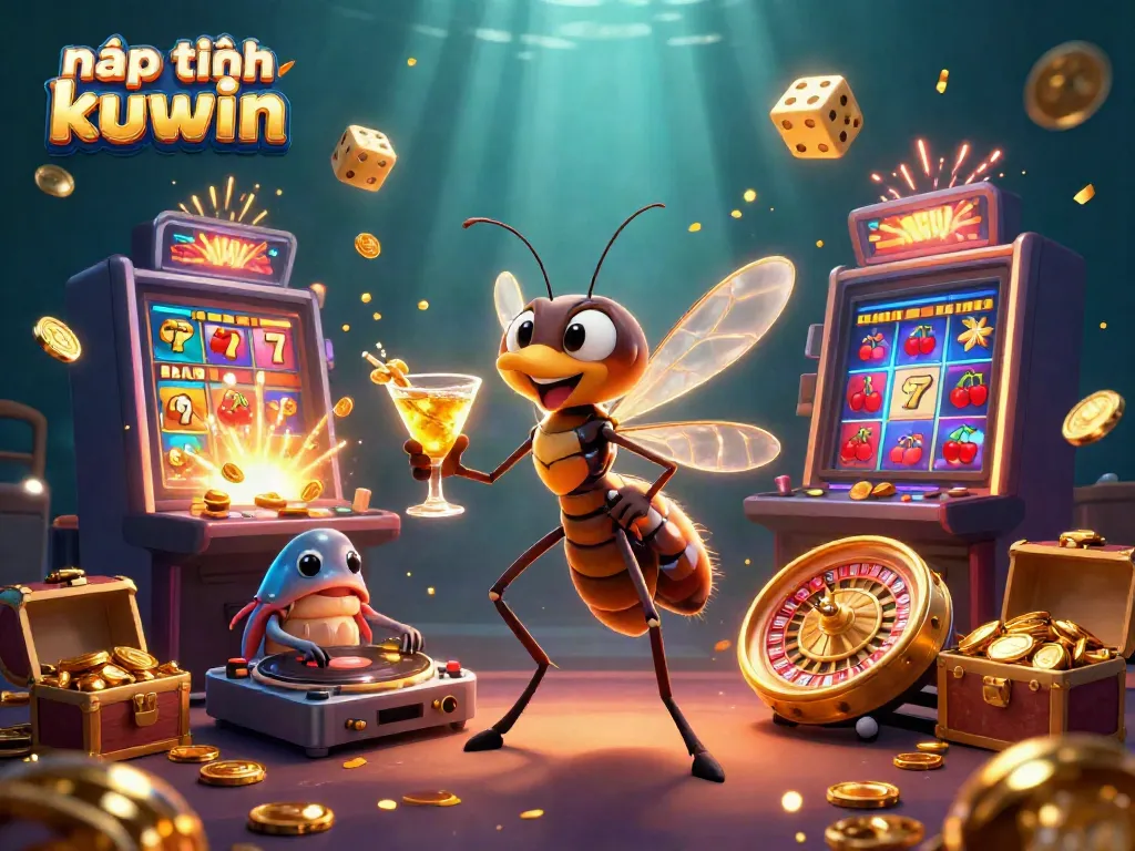 Engage in exciting nạp tiền kuwin experiences with vibrant 3D casino characters and dynamic game elements.