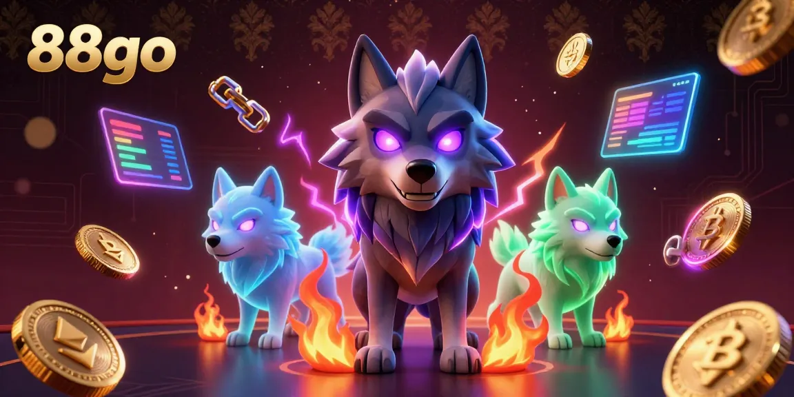 Experience the thrill of 88go with this energetic casino illustration showcasing dynamic gambling elements and characters.