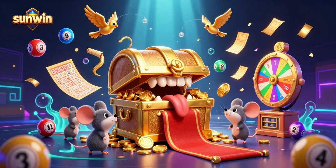 Experience the thrill of sunwin with a colorful lottery scene bursting with excitement