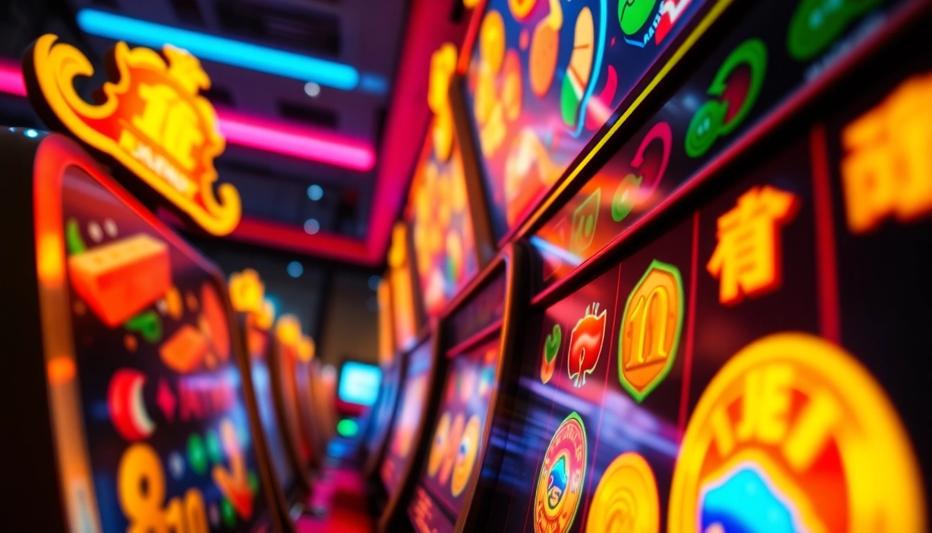 Nổ Hũ online gaming experience with vibrant slot machine interface and dynamic animations.