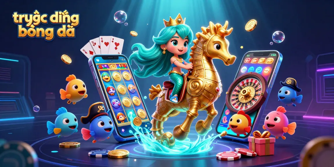Experience the thrill of trực tiếp bóng đá with vibrant scenes of gameplay and mythical elements.
