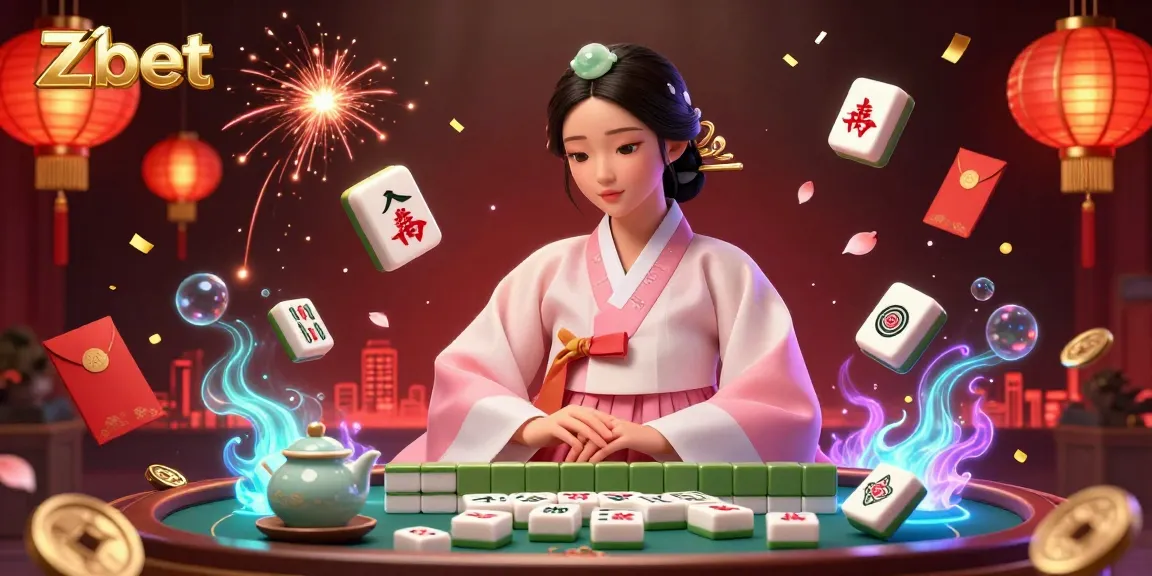 Zbet showcases thrilling casino energy with an elegant character amidst vibrant gambling elements.