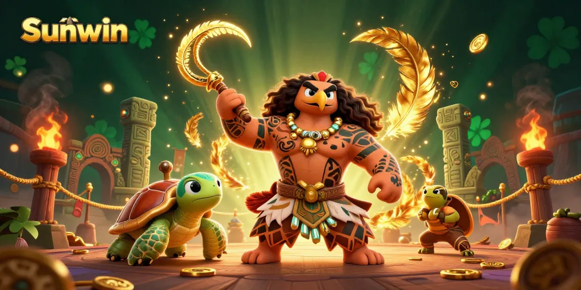 Engage with Sunwin's vibrant 3D casino scene featuring vibrant characters and rich game elements.