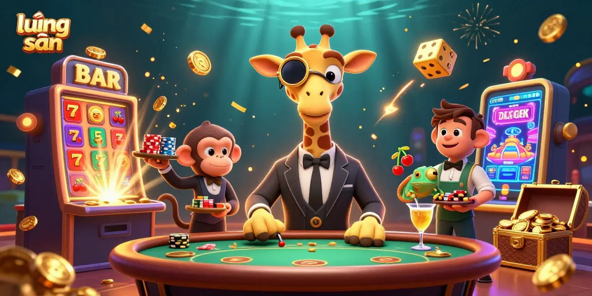 Experience the thrill of lương sơn with a high-stakes casino scene featuring vibrant characters and exciting game elements.