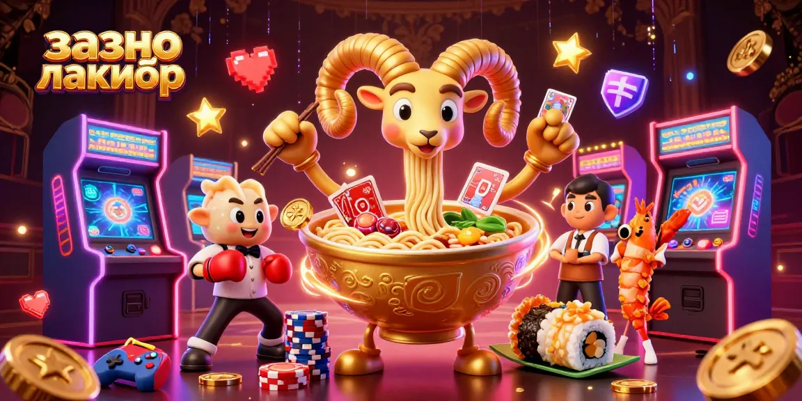 Engage in exciting games at казино лакибир with a colorful 3D illustration showcasing unique casino characters.